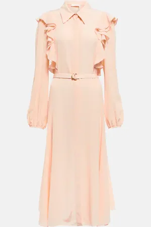 Chloé Ruffled silk shirt dress