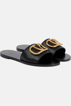 VALENTINO GARAVANI VLogo leather slides