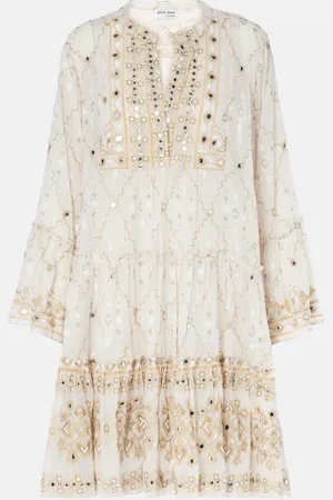 Juliet Dunn Mosaic printed cotton midi dress