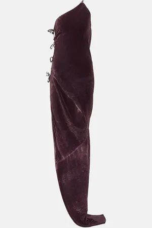 Rick Owens Taco velvet maxi gown