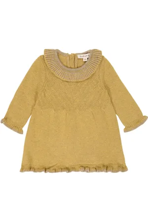 Caramel Baby Amberley wool-blend dress