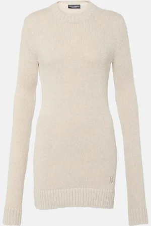 Dolce & Gabbana Ribbed-knit wool-blend sweater dress