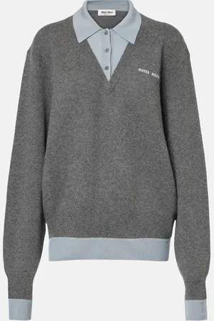 Miu Miu Cashmere and wool-blend polo sweater