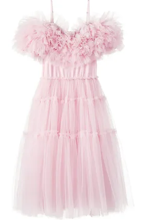 Tutu Du Monde Carnation ruffled tulle dress