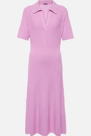 Joseph Ribbed-knit wool midi dress