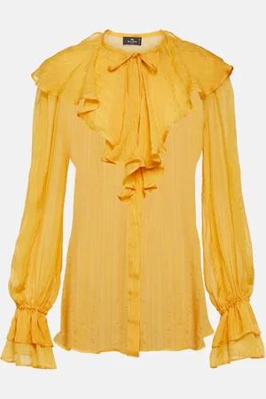 Etro Ruffled silk blouse