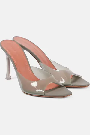 Amina Muaddi Alexa Glass 95 PVC mules