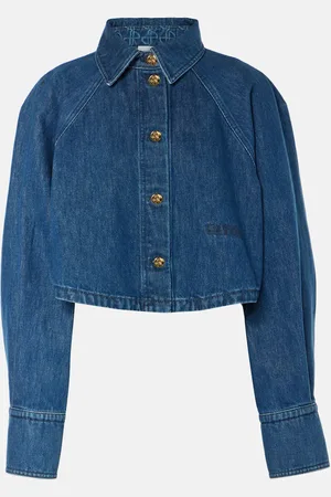 Patou Cropped denim shirt