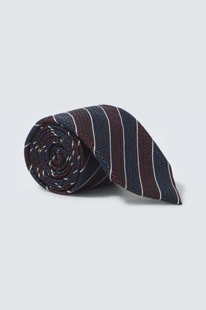 Ermenegildo Zegna Striped silk jacquard tie