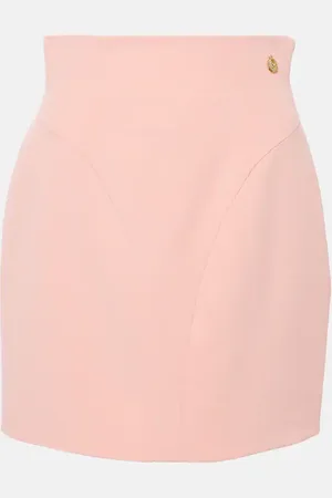 Balmain High-rise crÃªpe miniskirt