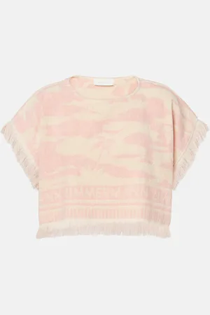 ZIMMERMANN Maxine cotton terry crop top