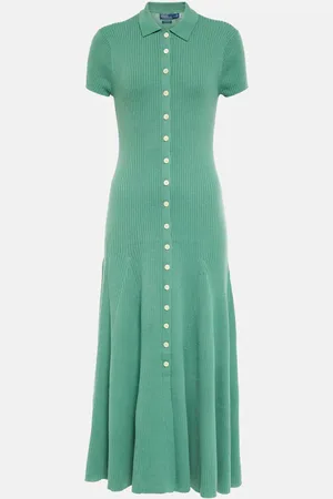 Ralph Lauren Ribbed-knit wool maxi dress
