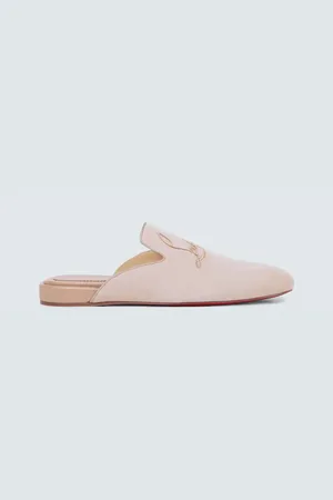 Christian Louboutin Navy Coolito Flat mules
