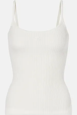 Courrèges Reedition ribbed-knit top