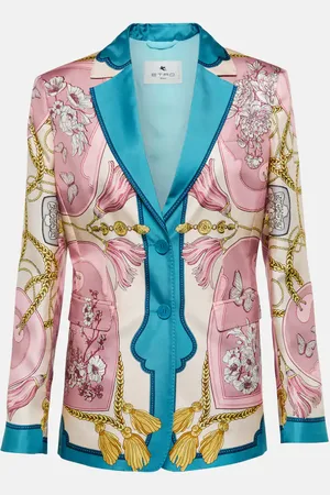 Etro Printed silk blazer