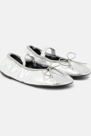 Proenza Schouler Metallic leather ballet flats
