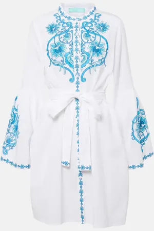 Melissa Odabash Everly cotton and linen minidress