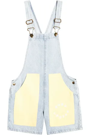 Bobo Choses Circle denim overalls