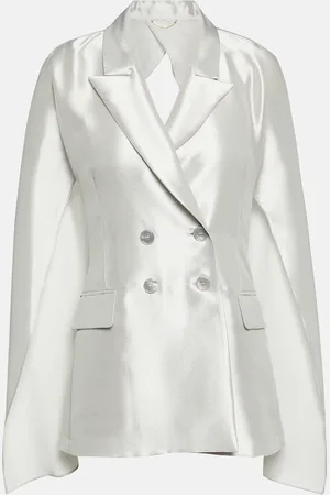 Max Mara Bridal Pasta silk-blend satin blazer