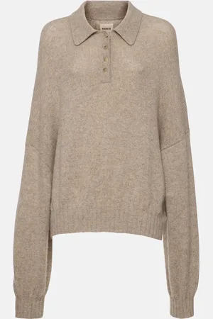 Khaite Rene cashmere polo sweater