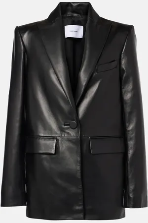 ALEX PERRY Oversized leather blazer