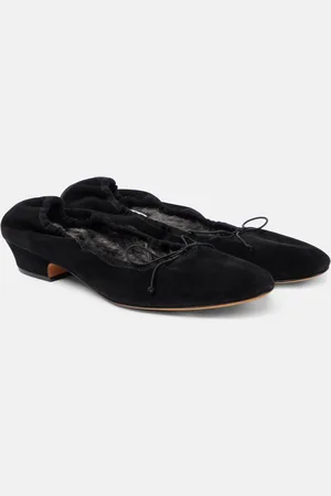 The Row Awar suede ballet flats