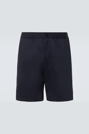 Ami Cotton satin shorts