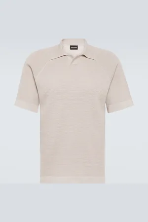 Giorgio Armani Cotton and cashmere polo shirt