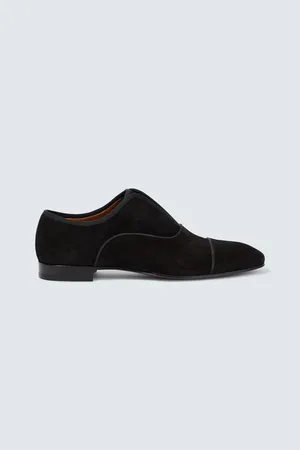 Christian Louboutin Alpha Male velour Oxford shoes