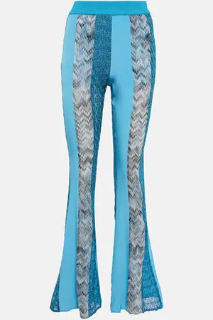 Missoni Zig-zag knit patchwork pants