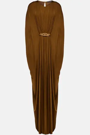 Tom Ford Belted satin jersey kaftan