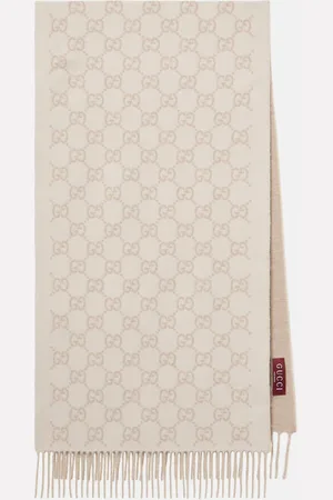 Gucci GG fringed cashmere scarf