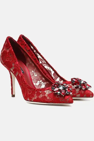 Dolce & Gabbana Bellucci embellished lace pumps