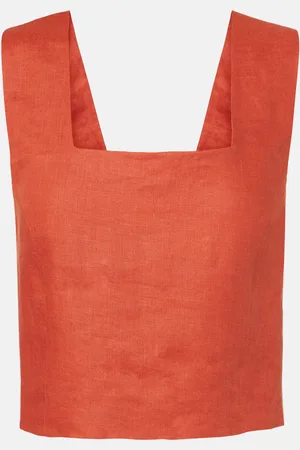 ASCENO Cozumel linen top