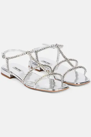 Miu Miu Embellished leather sandals