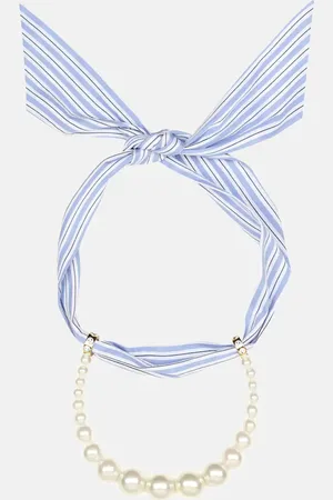 Miu Miu Faux-pearl scarf necklace