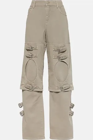 BLUMARINE Cutout mid-rise boyfriend jeans