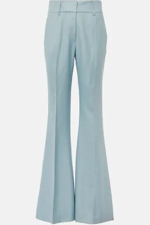 GABRIELA HEARST Rhein high-rise silk and wool flared pants
