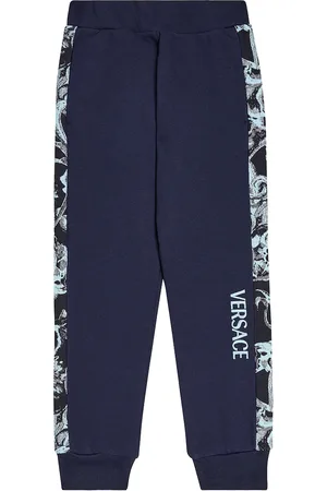 VERSACE Barocco Stencil cotton jersey sweatpants