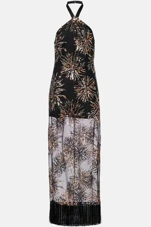 ‎Taller Marmo‎ Nina Soleil sequined maxi dress