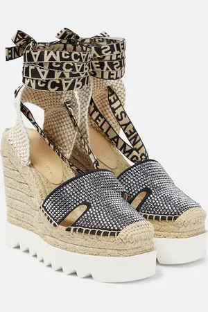 Stella McCartney Embellished espadrille wedges