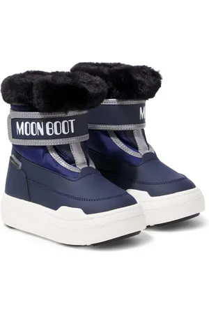 Moon Boot Junior Park Strap faux fur-trimmed snow boots
