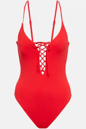 Melissa Odabash Nerano lace-up swimsuit