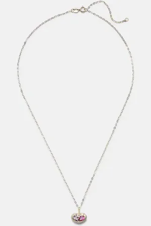 STONE AND STRAND 10kt pendant necklace with amethyst and topaz