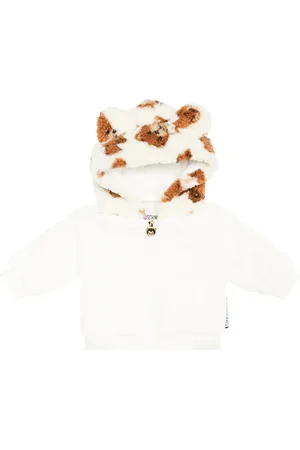 Moschino Baby teddy-print quilted jacket