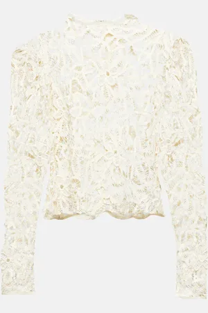 Isabel Marant Neline floral embroidered cotton top