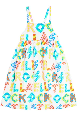 Stella McCartney Logo printed cotton dress