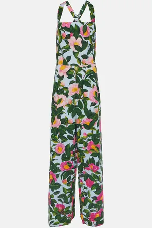 Oscar de la Renta Floral cotton-blend jumpsuit