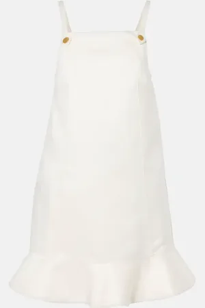 Ganni Duchess satin minidress