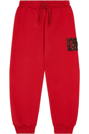 Dolce & Gabbana Logo embellished jersey sweatpants